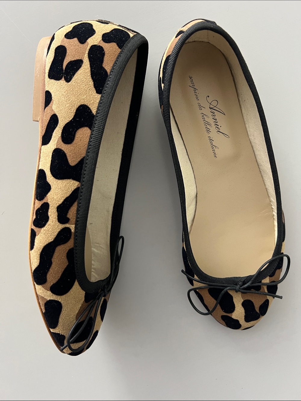 New Anniel Leopard Classic Ballerina Flats Size 35